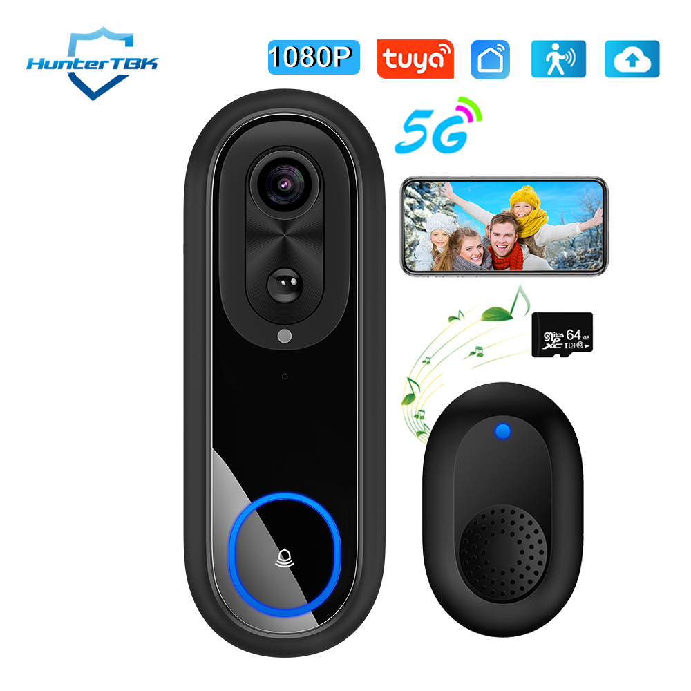 Smart Doorbell Wired - Timbre de vídeo WiFi 5G 2,4G