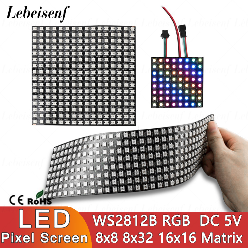 Rgb Led Matrix 8X8 - Pantalla LED de Píxeles Digitales WS2812B