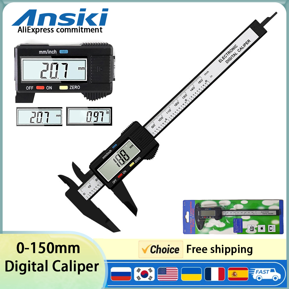 Home Automation System Diy - Calibrador Vernier de 0-150mm, pantalla Digital,