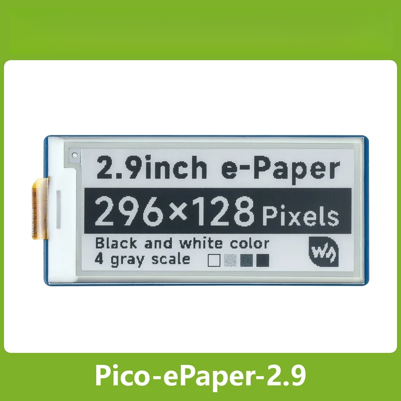 Display Epaper 2.9 - Módulo de Pantalla de Tinta Electrónica