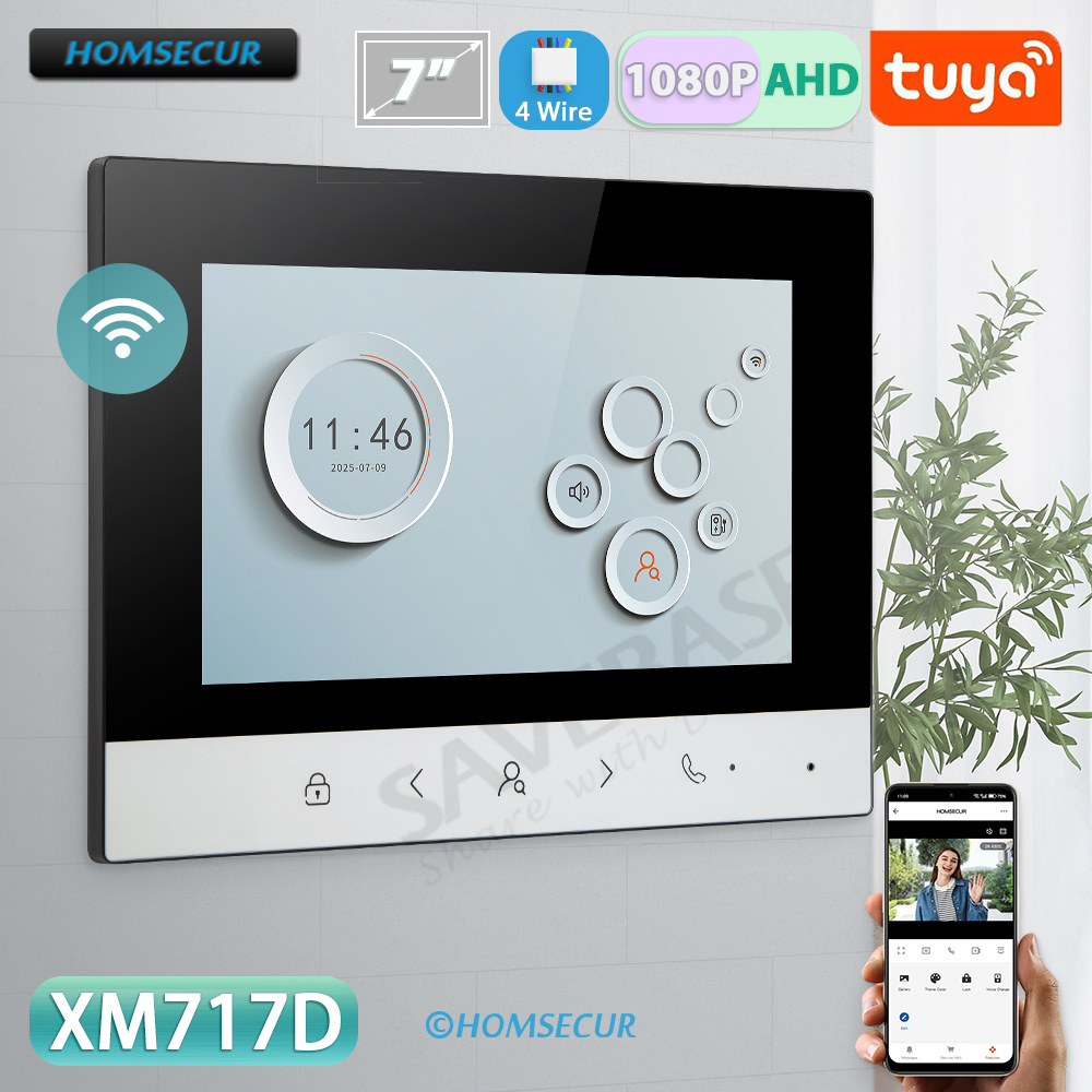 Smart Doorbell Wired - Monitor Interior Inteligente Tuya con WIFI,
