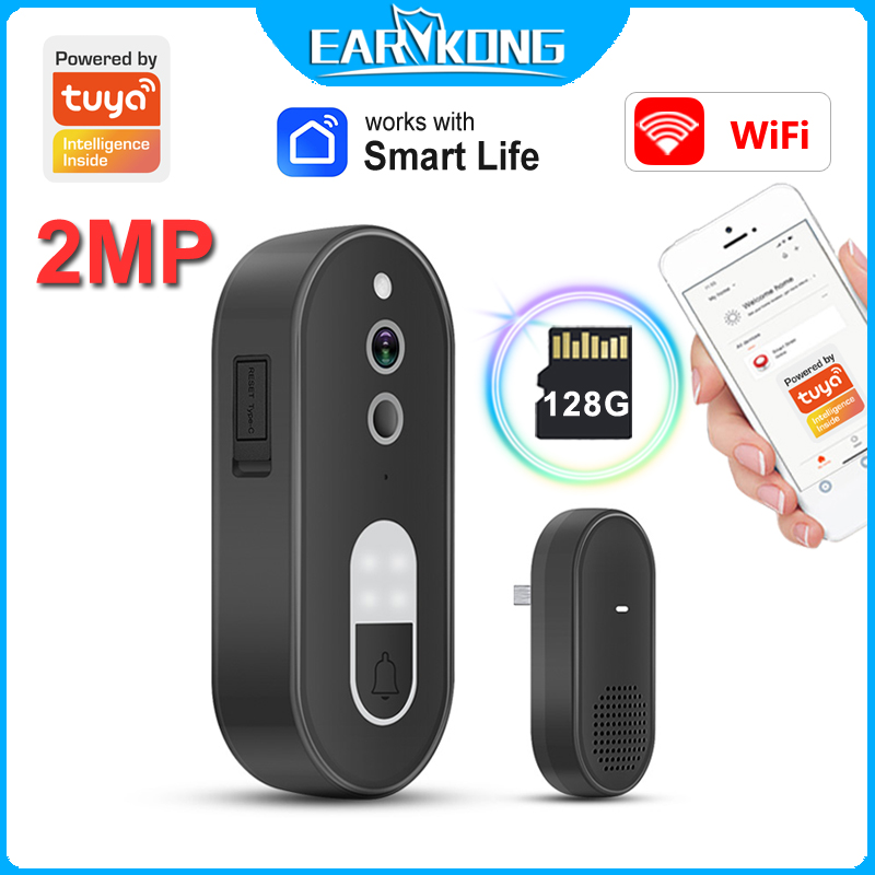 Smart Doorbell Wired - Videoportero WiFi Compatible con Tuya Smart