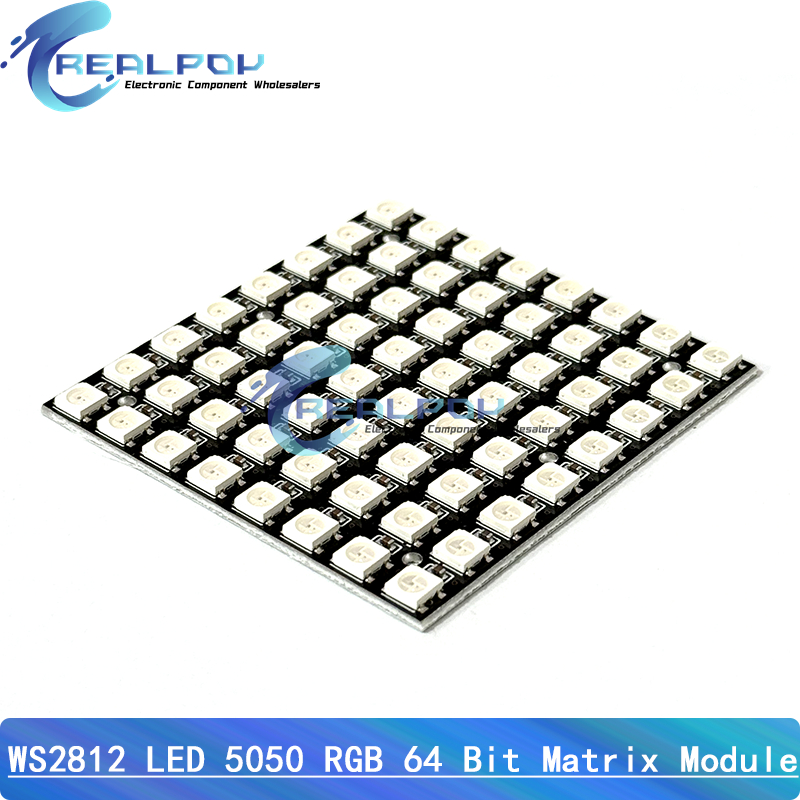 WS2812 LED 5050 RGB 8x8 Módulo - Rgb Led Matrix 8X8 reseña y precio