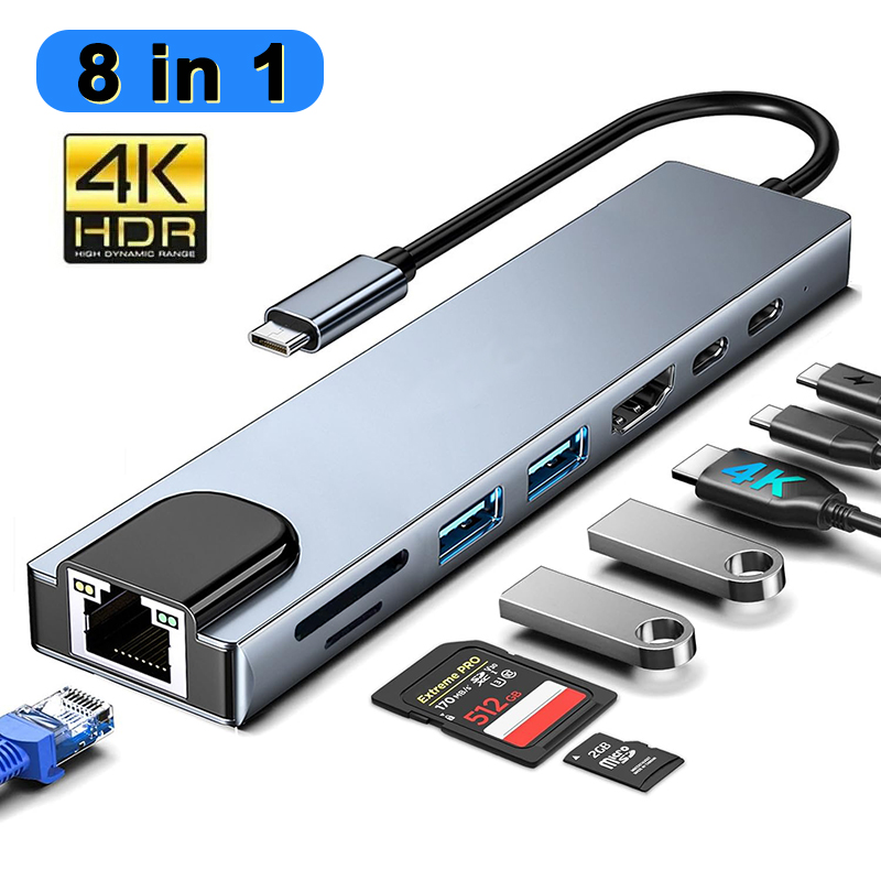 Hub USB tipo C 8 en 1 para Mac - Home Assistant Sd reseña y precio
