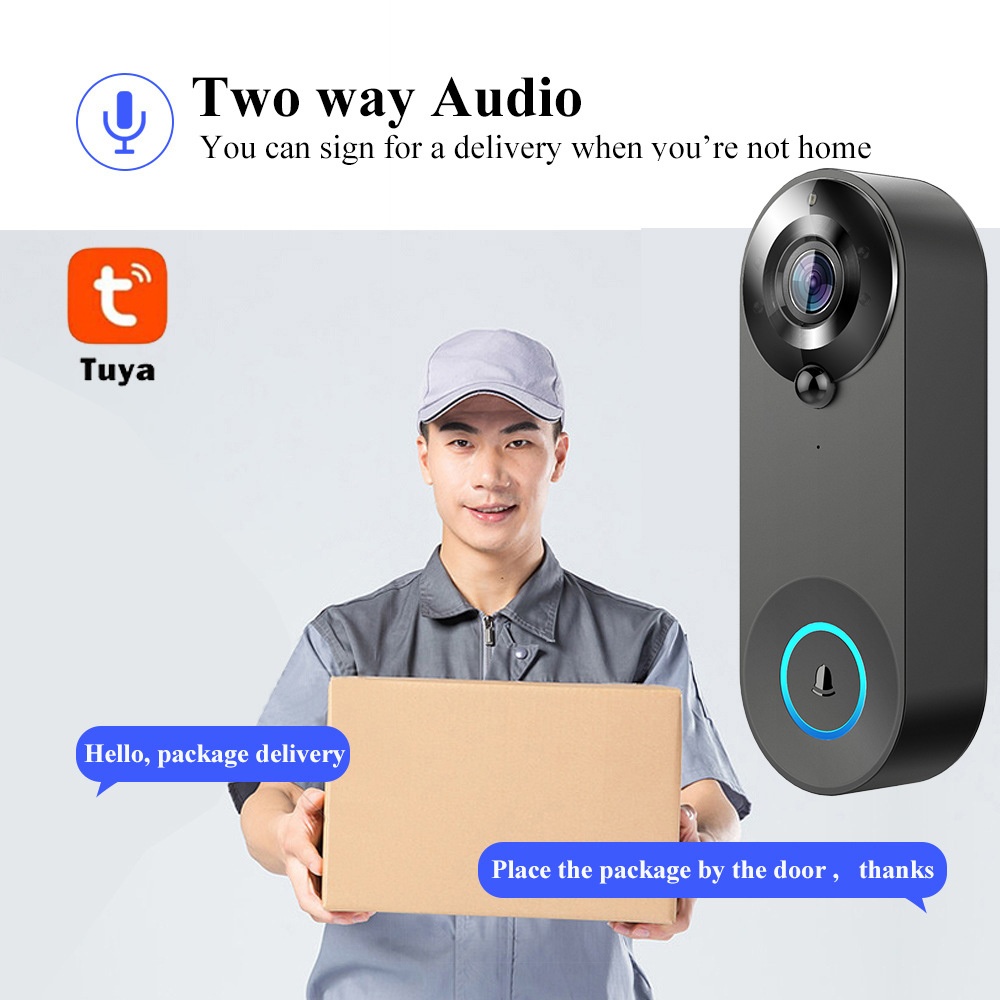 Tuya 1080P timbre inalámbrico  - Smart Doorbell Wired reseña y precio