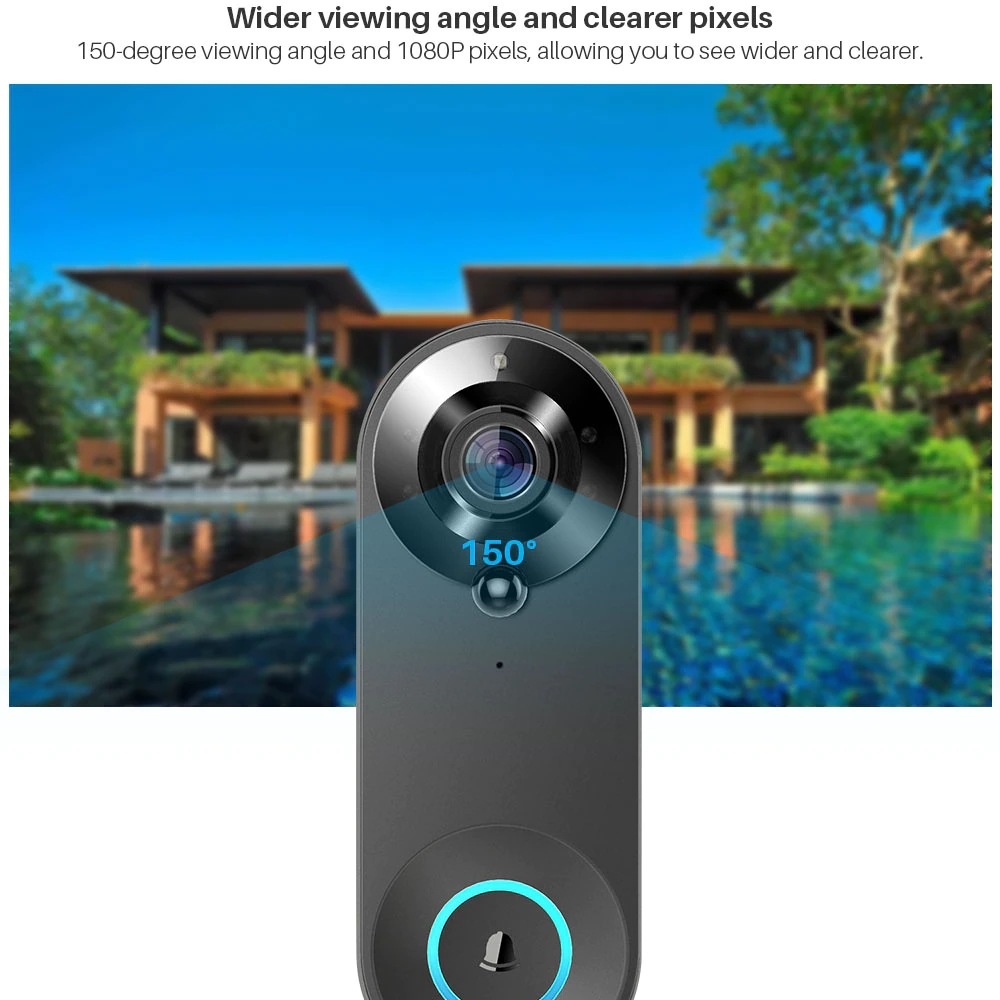 Tuya 1080P timbre inalámbrico  - Smart Doorbell Wired reseña y precio