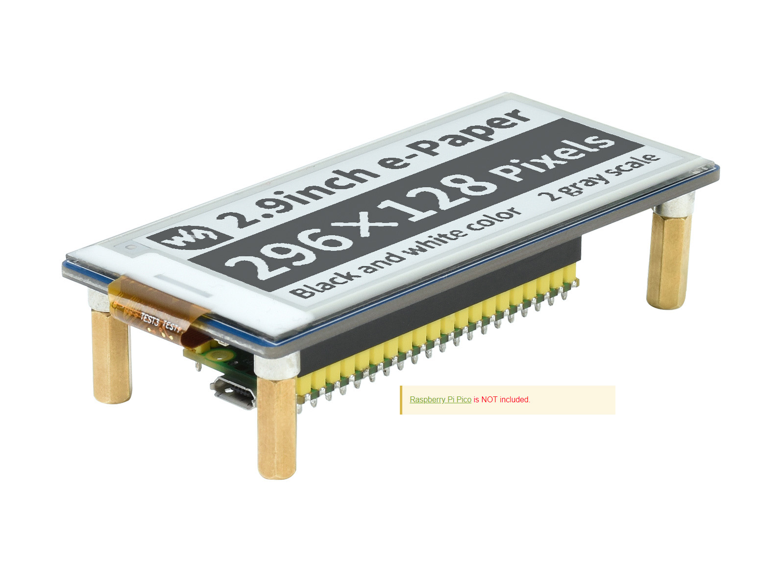 Módulo de Pantalla de Tinta El - Display Epaper 2.9 reseña y precio