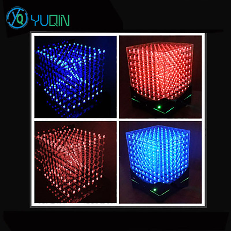 Kit de cubo LED 3D8 DIY 8x8x8  - Rgb Led Matrix 8X8 reseña y precio