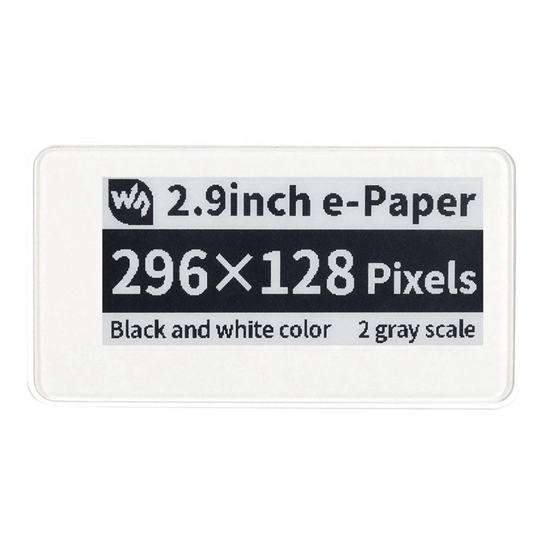 Módulo de Pantalla de Tinta El - Display Epaper 2.9 reseña y precio