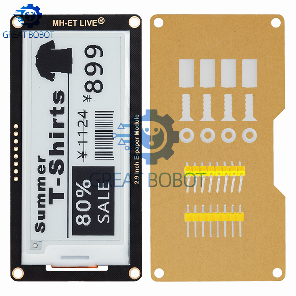 Módulo Epaper de papel electró - Display Epaper 2.9 reseña y precio