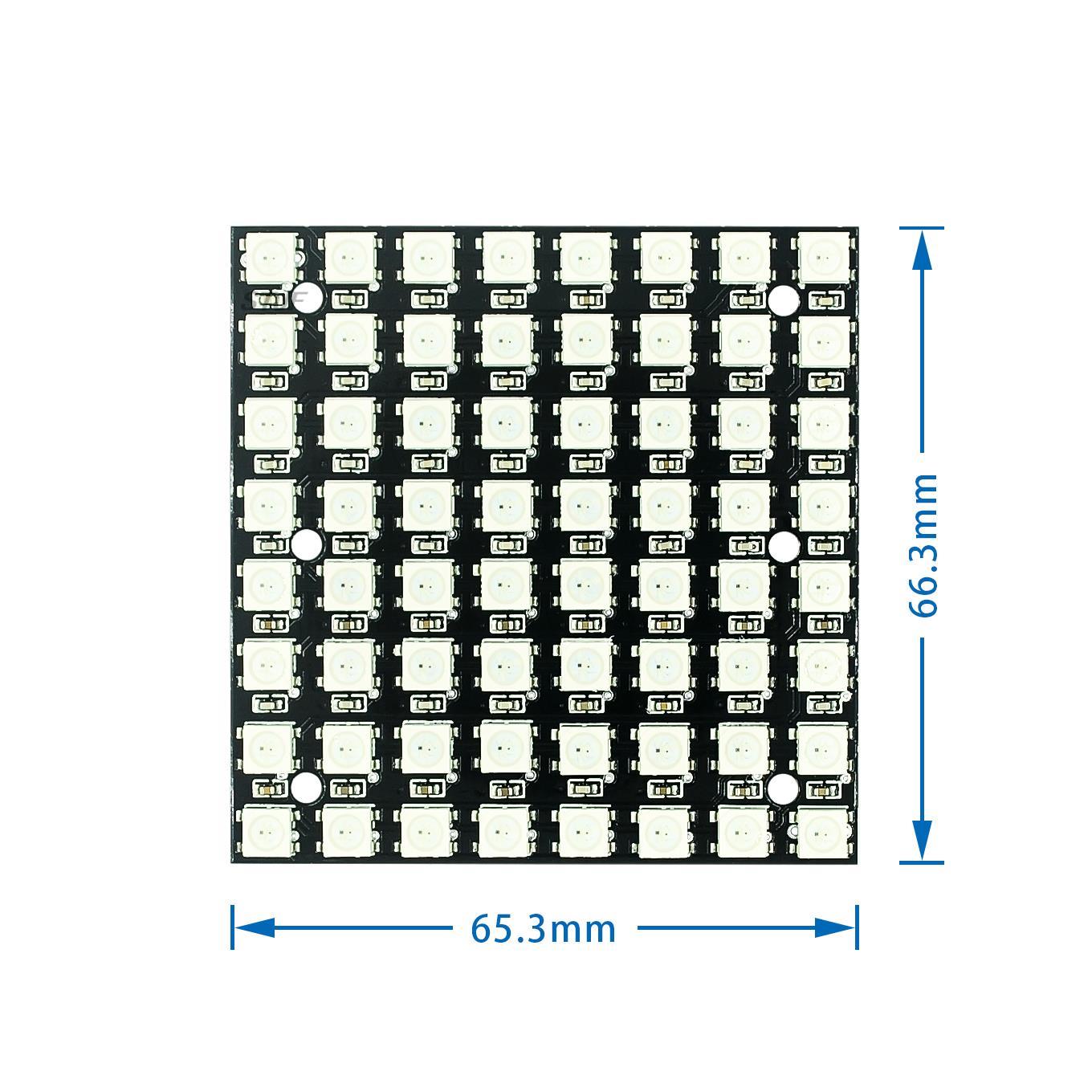 WS2812 LED 5050 RGB 8x8 4 16 2 - Rgb Led Matrix 8X8 reseña y precio