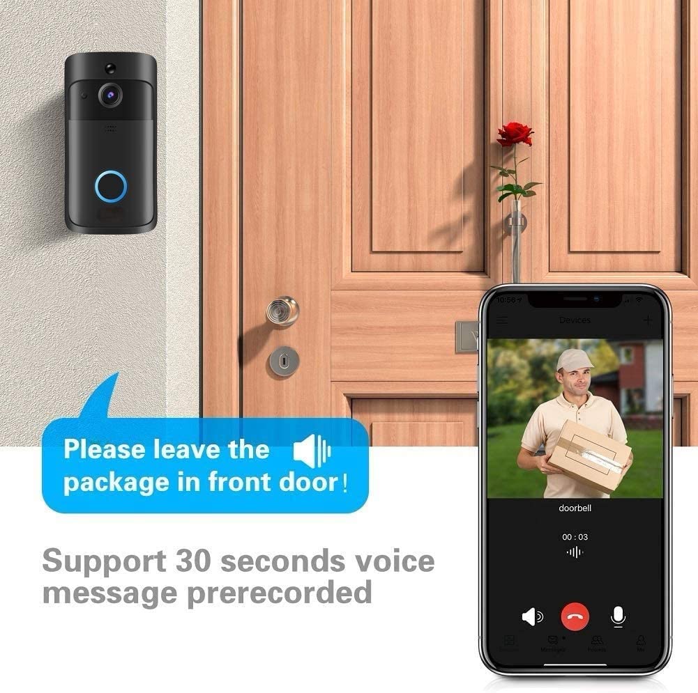 Timbre de puerta con cámara HD - Smart Doorbell Wired reseña y precio