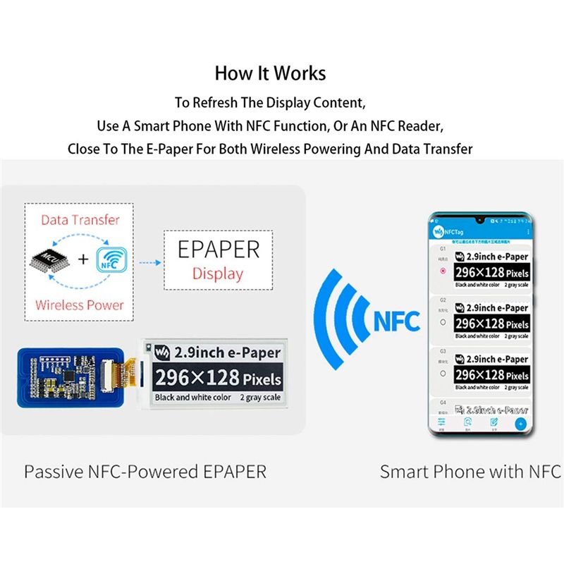 A49T Módulo de Pantalla de Pap - Display Epaper 2.9 reseña y precio