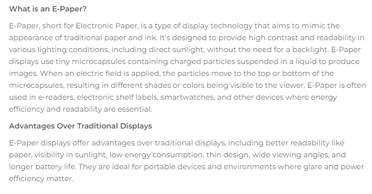 104990852 Pantalla EInk EPaper - Display Epaper 2.9 reseña y precio