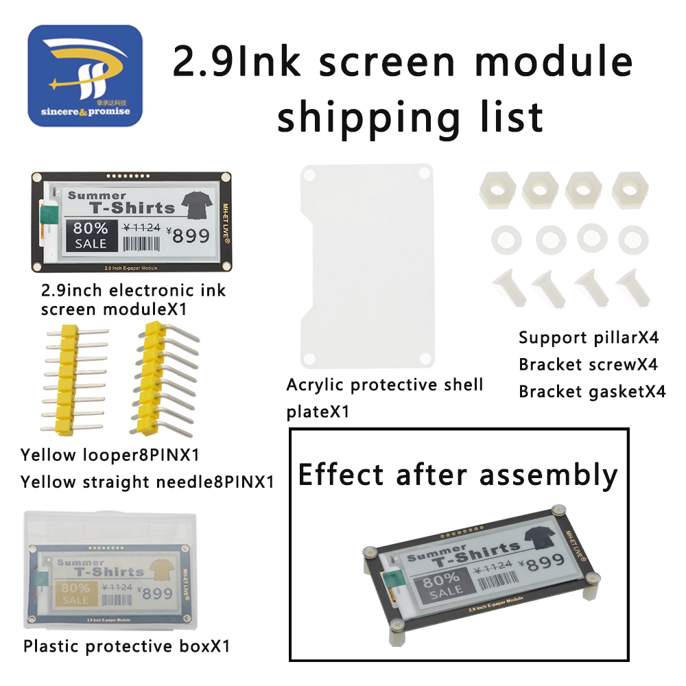 Módulo Epaper de papel electró - Display Epaper 2.9 reseña y precio