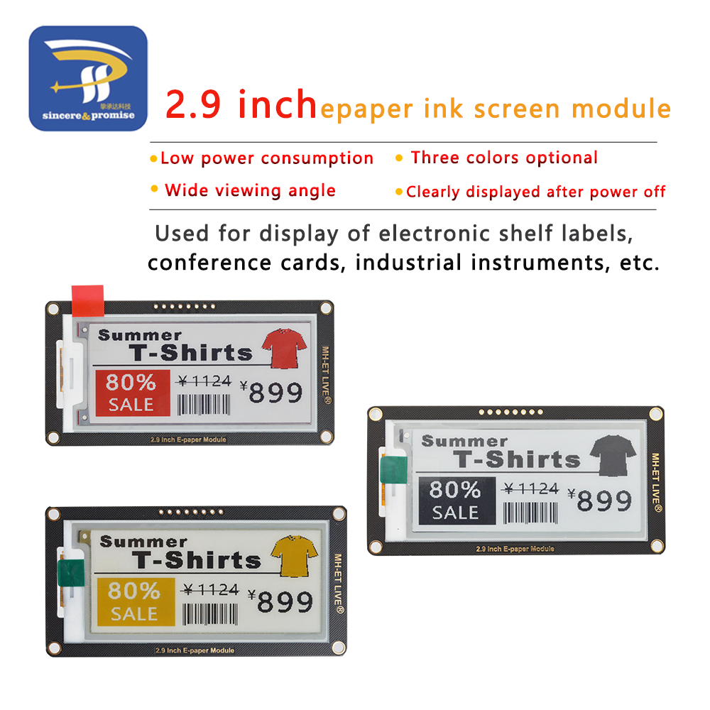 Módulo Epaper de papel electró - Display Epaper 2.9 reseña y precio