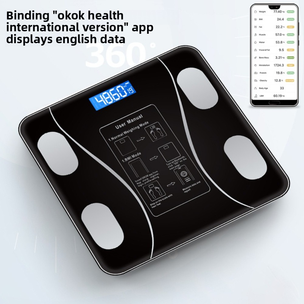 Báscula de peso y grasa corpor - Home Automation Industry reseña y precio