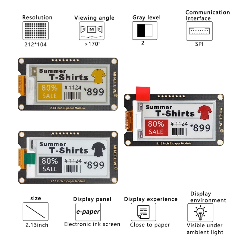 Módulo Epaper de papel electró - Display Epaper 2.9 reseña y precio