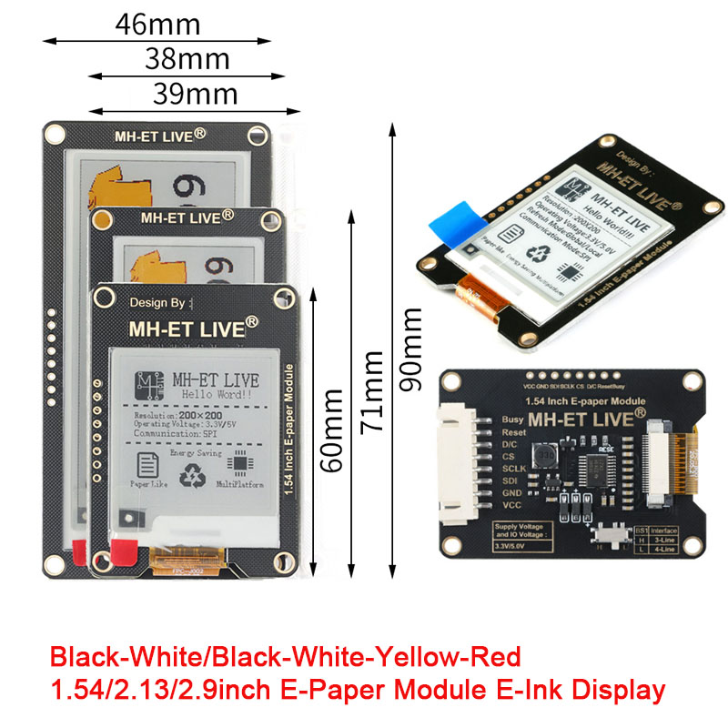 Módulo de Pantalla E-Paper/E-I - Display Epaper 2.9 reseña y precio
